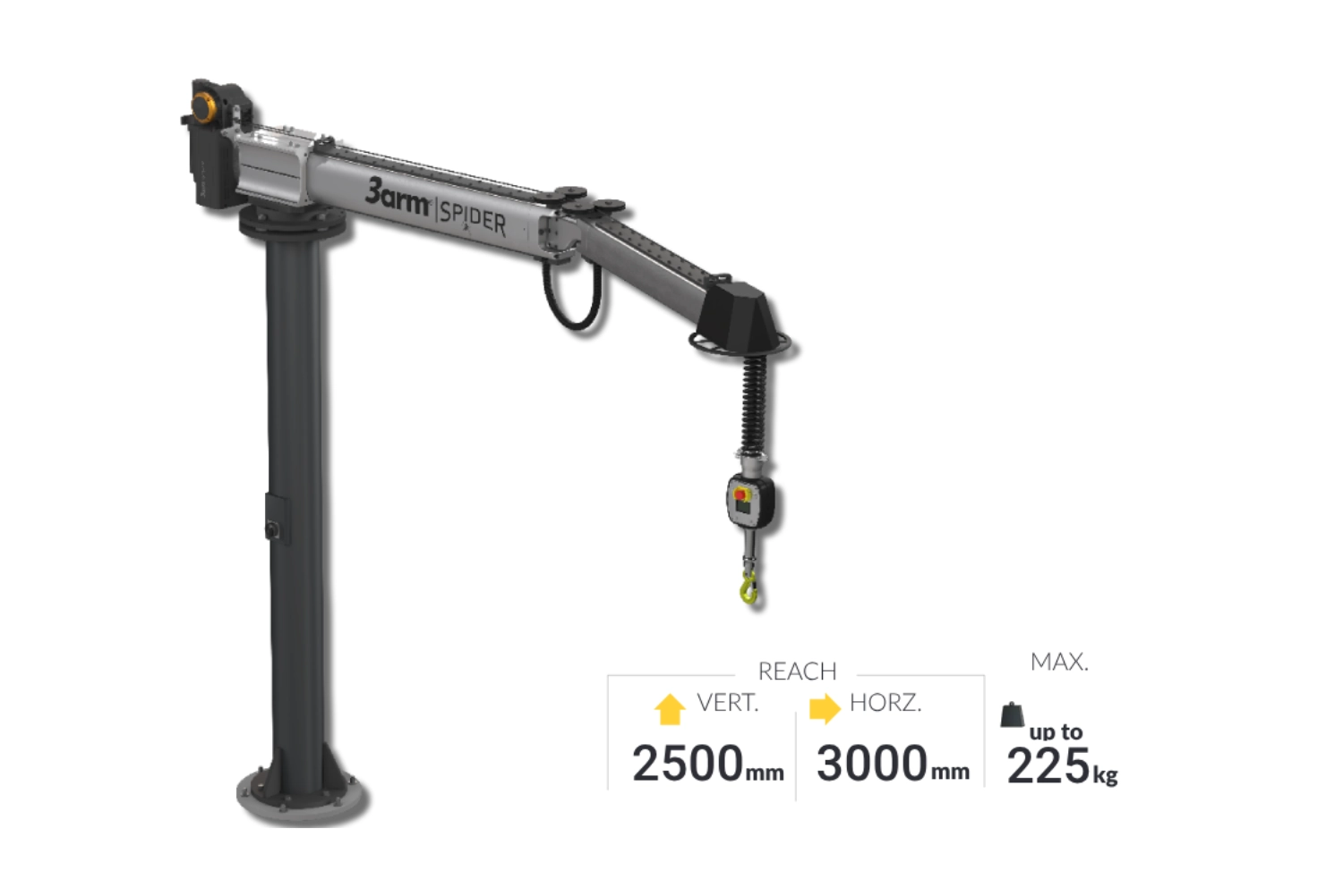 3arm Spider 225C 電子式機械助力臂 3arm Spider 225C 電子式機械助力臂