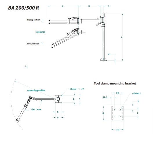 DOGA BA-R系列關節式反作用力手臂 DOGA BA-R系列關節式反作用力手臂